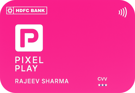 HDFC Bank Pixel Play Credit Card – Stylish Digital First Credit Card